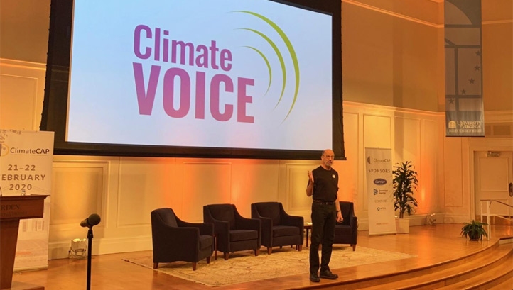 Weihl launched the new venture on Saturday (22 February). Image: ClimateVoice